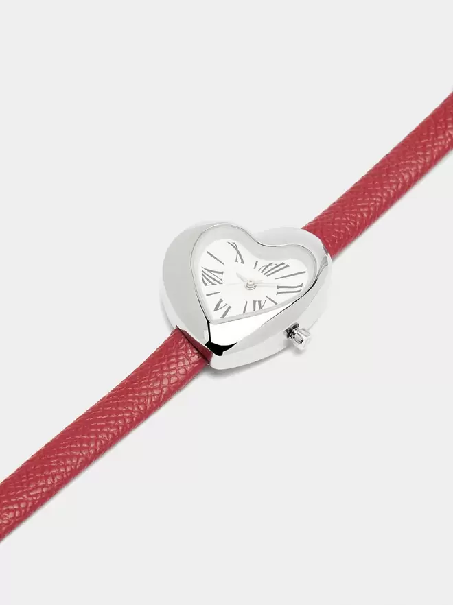 Montre cœur bracelet avec texture