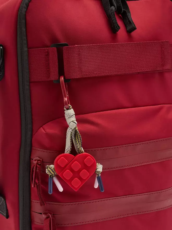 Sac à dos cabine en nylon avec pendentif cœur