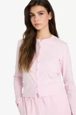 Gilet en maille côtelée à col boutonné Coupe slim