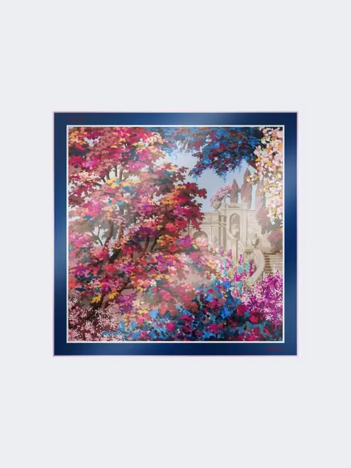 Printed silk foulard