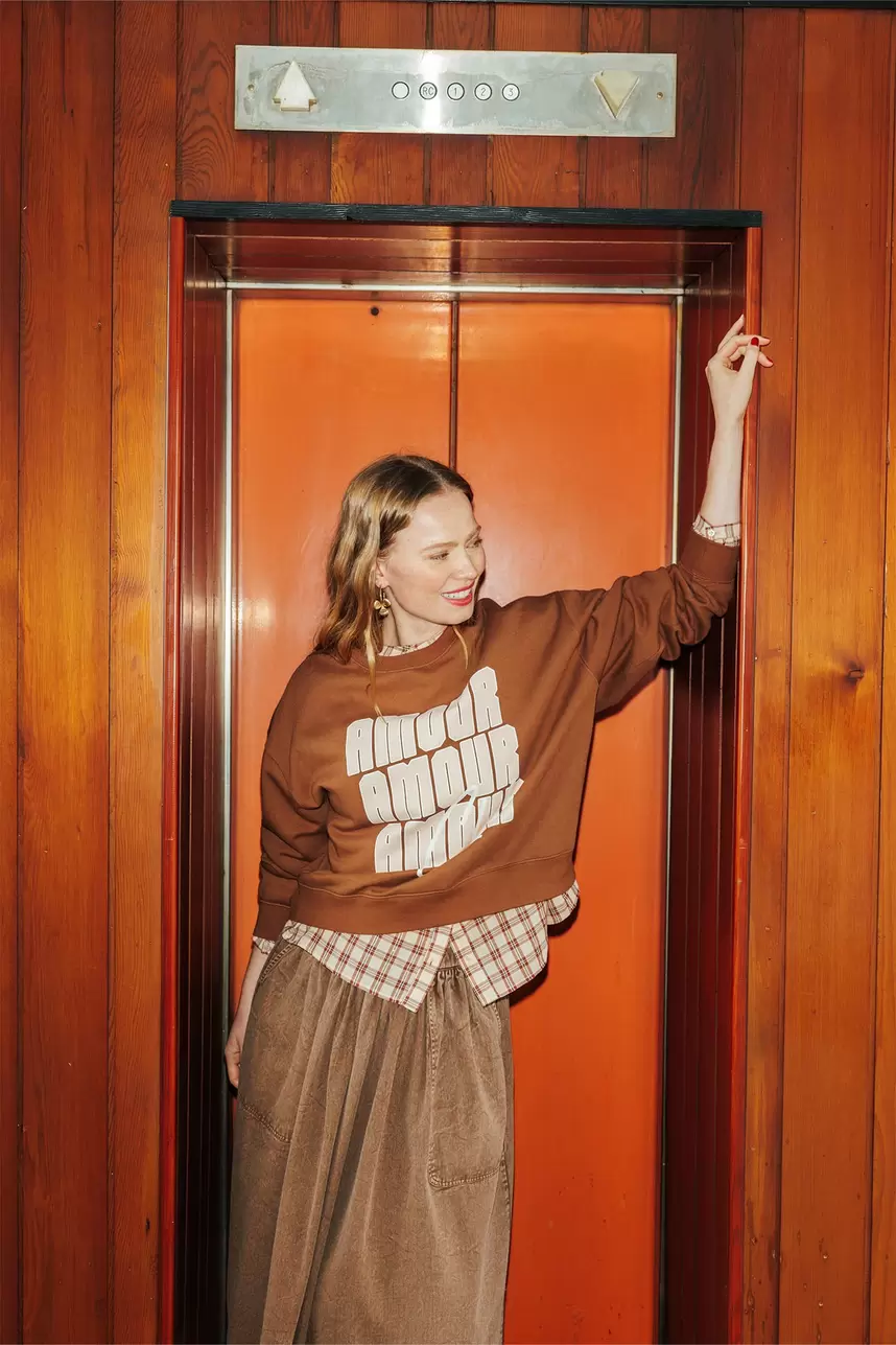 Sweat-shirt amour club Femme