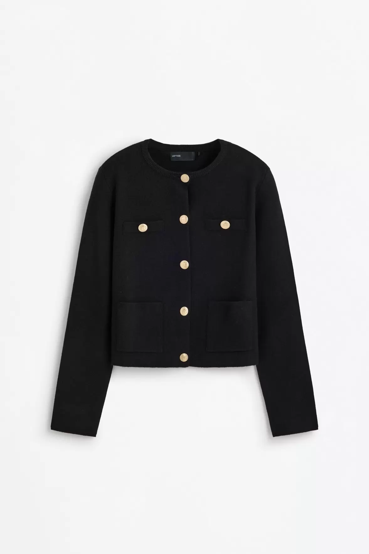 Knit jacket with pockets