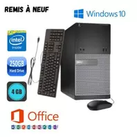 DELL Optiplex 3020 MT Intel Celeron @ 2.7GHz - RAM 4Go , HDD 250Go (Remis à Neuf)