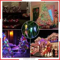 10 Metre Guirlande Lumineuse Multicolour 100 LED Lumières de Noël 8 Modes