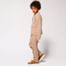 Blouson zippé beige garçon