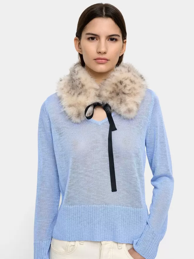 Pull en maille semi-transparent