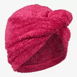 Serviette de bain microfibre douce pour cheveux, rose