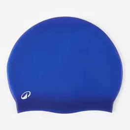 Bonnet de bain silicone, bleu