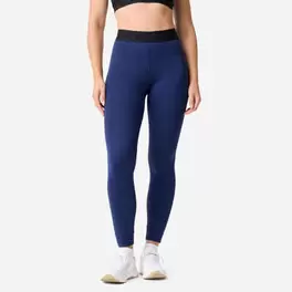 Legging training ceinture élastiquée femme, bleu marine
