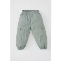 Defacto Pantalon Cargo Tissé Bébé Fille Coupe Classique - Vert.