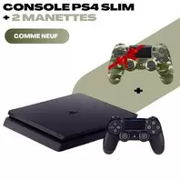 Sony Console PS4 Slim Comme Neuf + Manette Camouflage Offerte