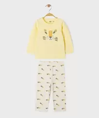 Pyjama 2 pièces motif lion bébé