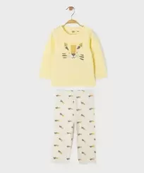 Pyjama 2 pièces motif lion bébé