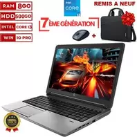 Hp PC Portable Probook 650 Core i3 G3- 7ème Génération- 500Go HDD- 8GB RAM -Ecran 15.6"- GARANTIE 6 MOIS -remis a neuf - AZERTY