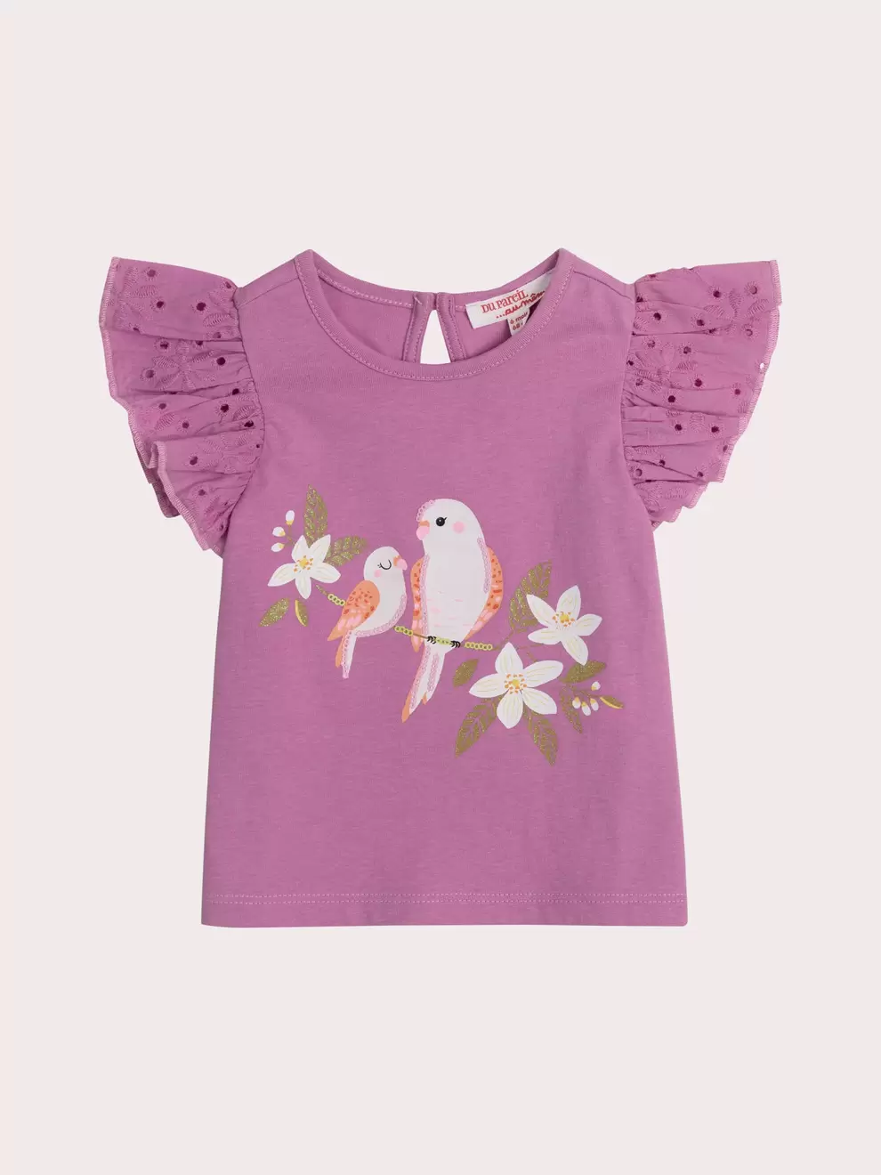 Parakeet T-shirt for baby girls