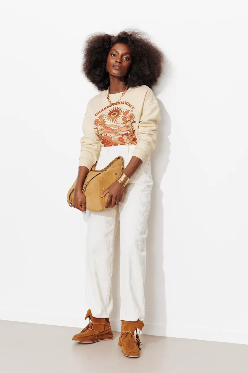 Sweat-shirt à message Femme