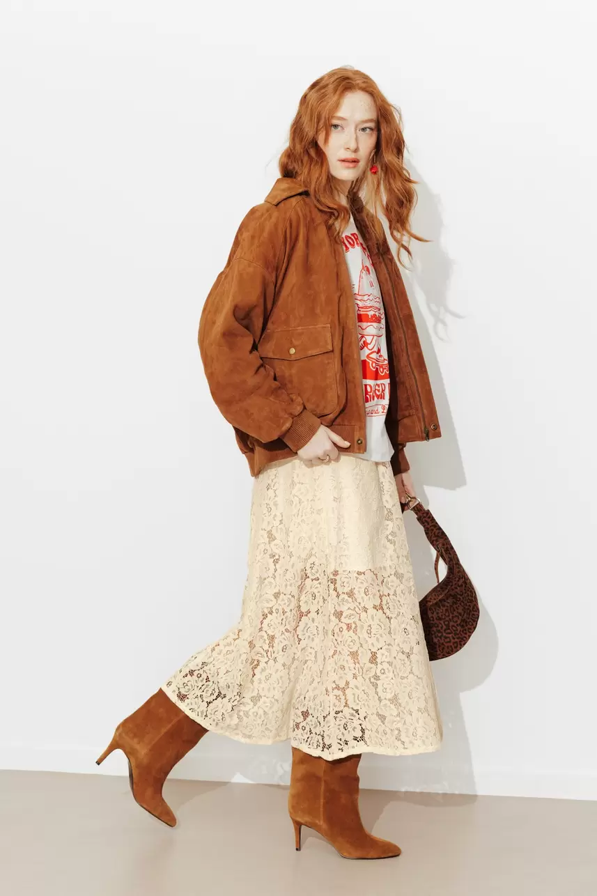 Jupe en dentelle Femme