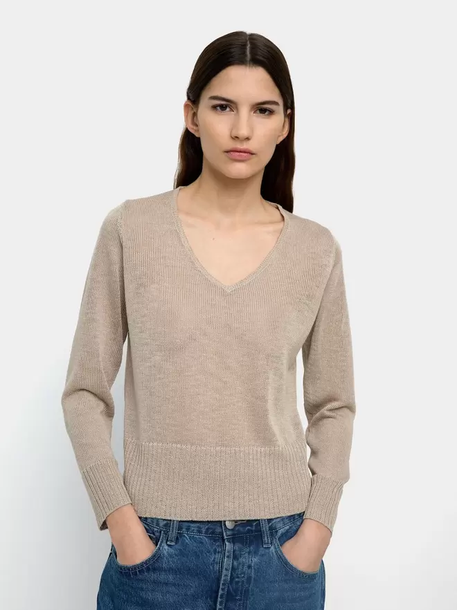 Pull en maille semi-transparent