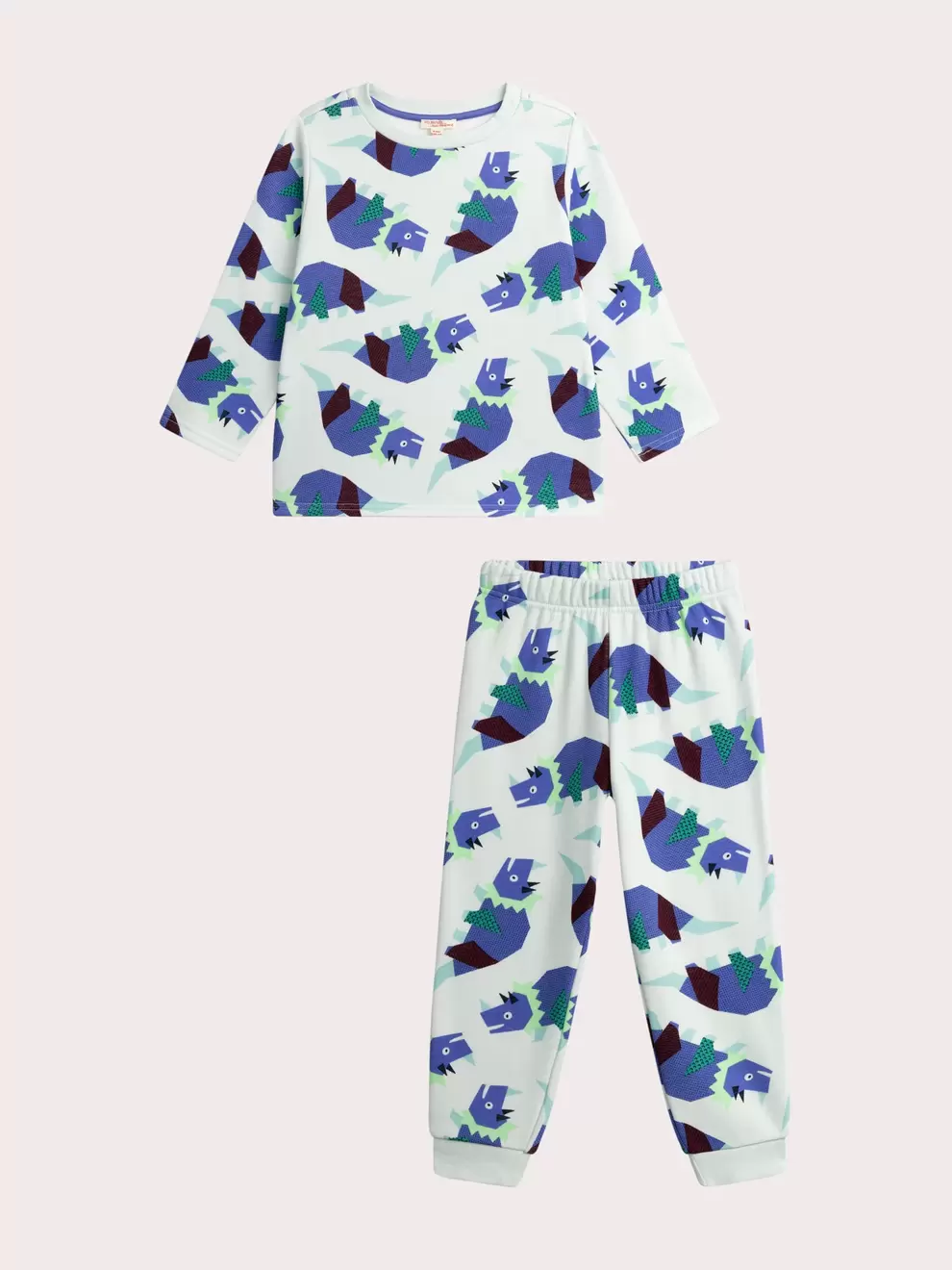 Printed fleece pyjamas for boys