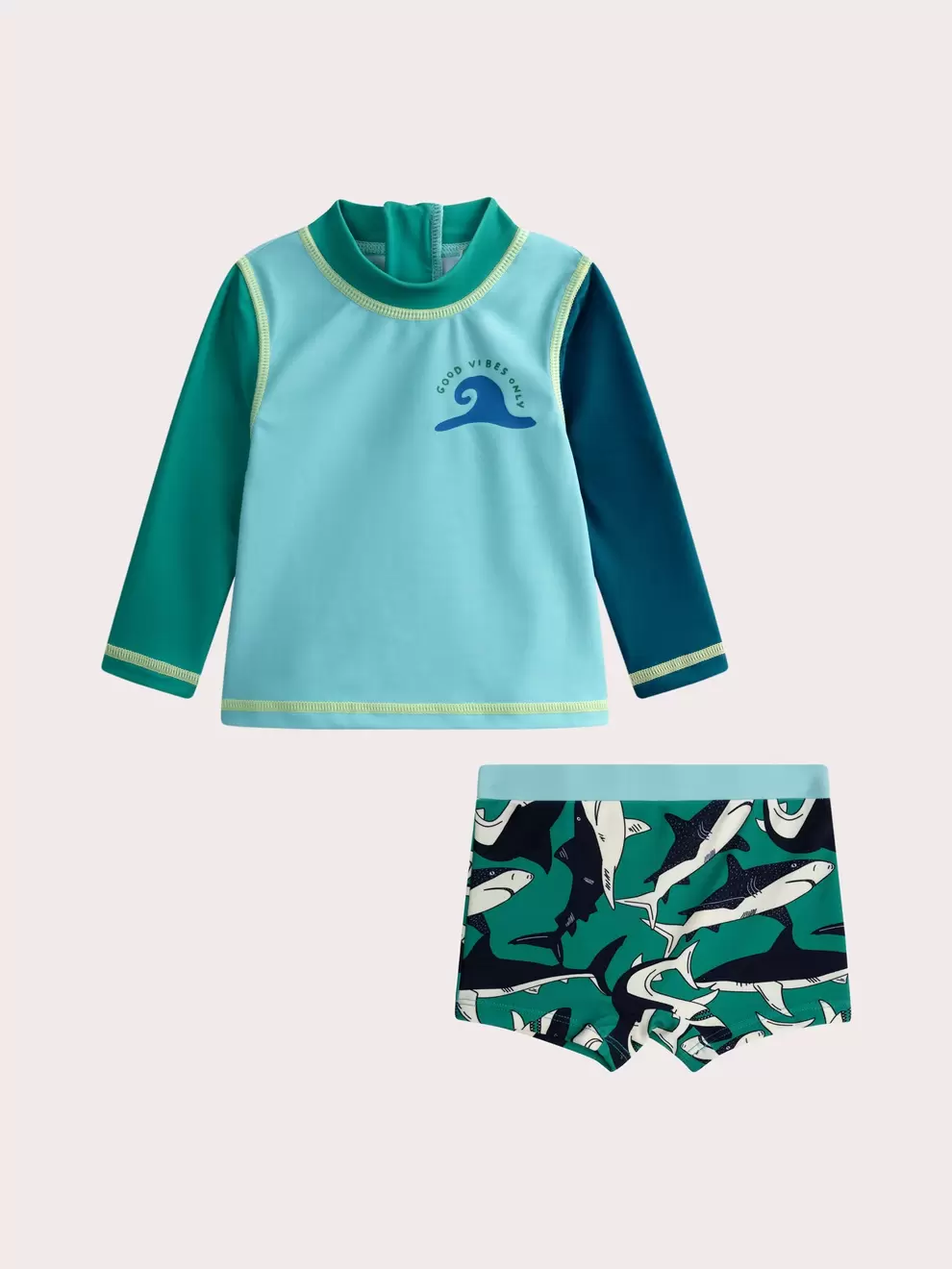 Anti-uv bath set for baby boys