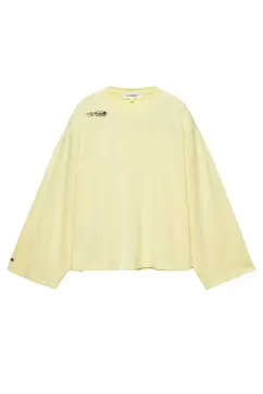 T-shirt jaune manches longues