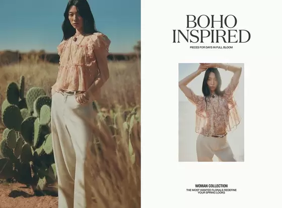 Printed blouse with ruffles