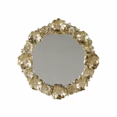 ROSE MIRROIRE DECORATIF RONDE 29.8×2.3 cm