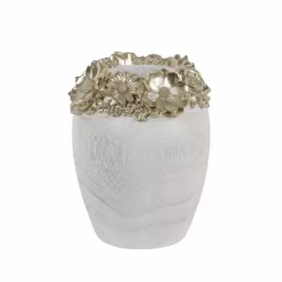 ROSE VASE DOREE L 15.5×15.5×20.7CM