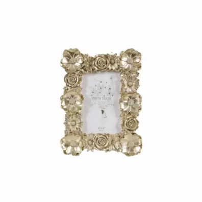 ROSE CADRE PHOTO 10×15 CM DOREE