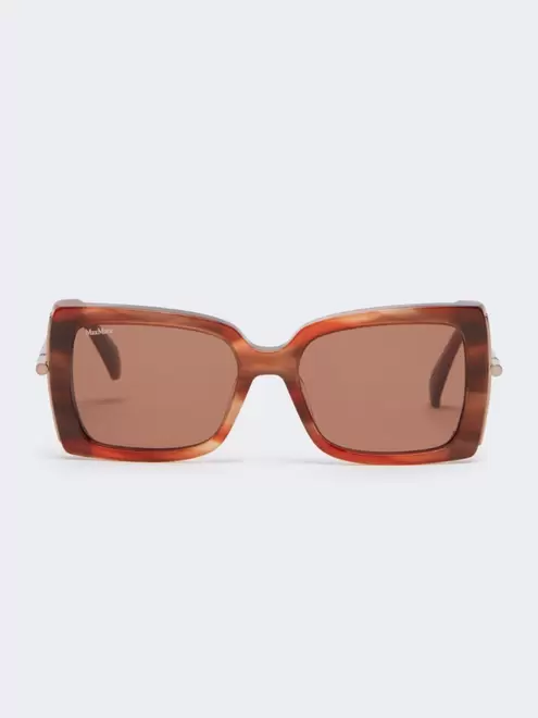 Square sunglasses - RUST