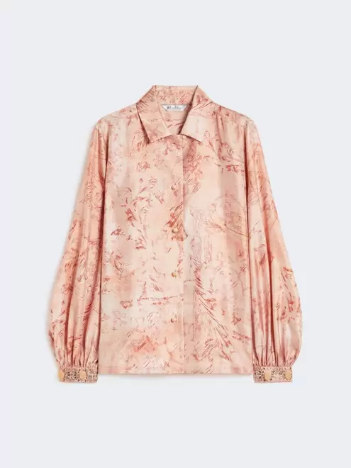 Printed silk shirt - PINK