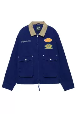 Veste col combiné écussons