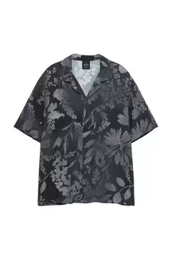 Chemise à manches courtes fleurs
