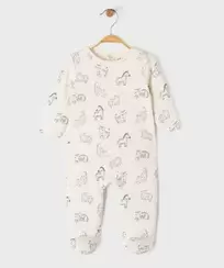 Pyjama en coton à motifs animaux bébé