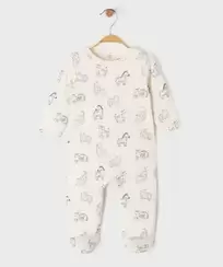 Pyjama en coton à motifs animaux bébé