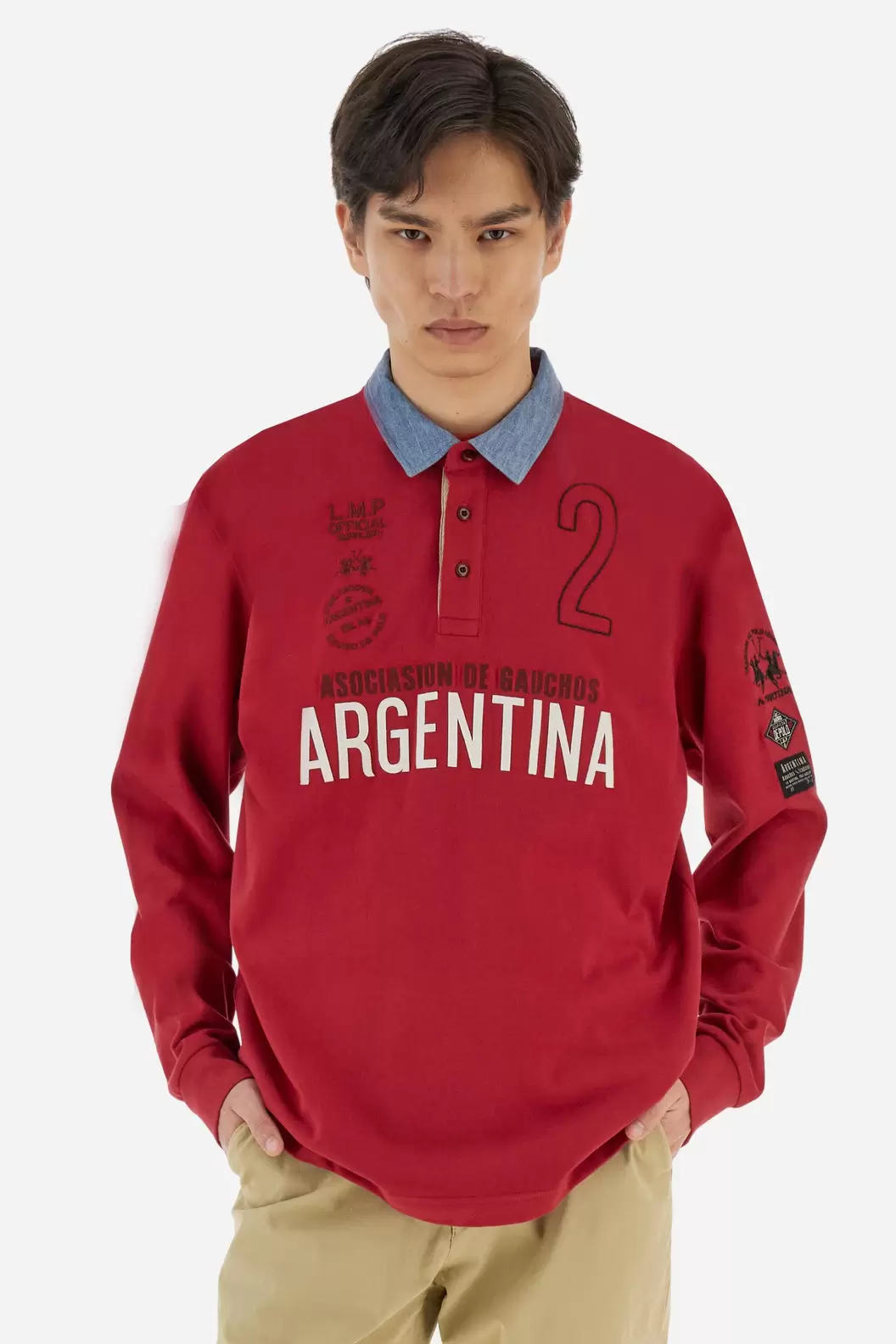 Men’s polo shirt in soft-touch jersey Asociación Gauchos - Brad