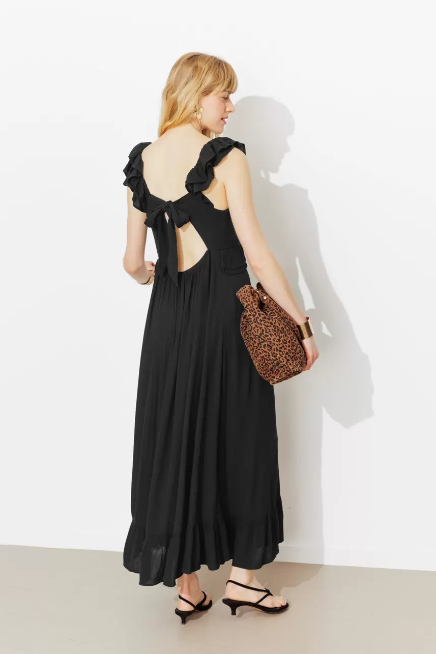 Longue robe unie Femme