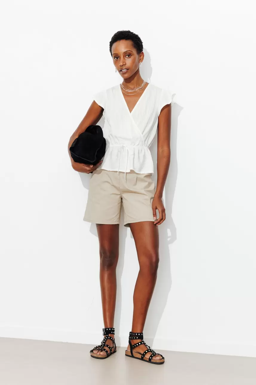 Blouse effet cache-coeur Femme