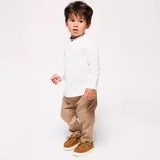 Chemise fantaisie blanc bébé garçon