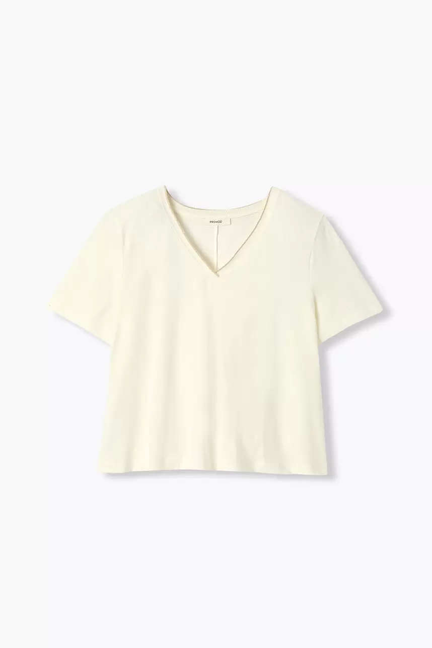 T-shirt évasé col irisé