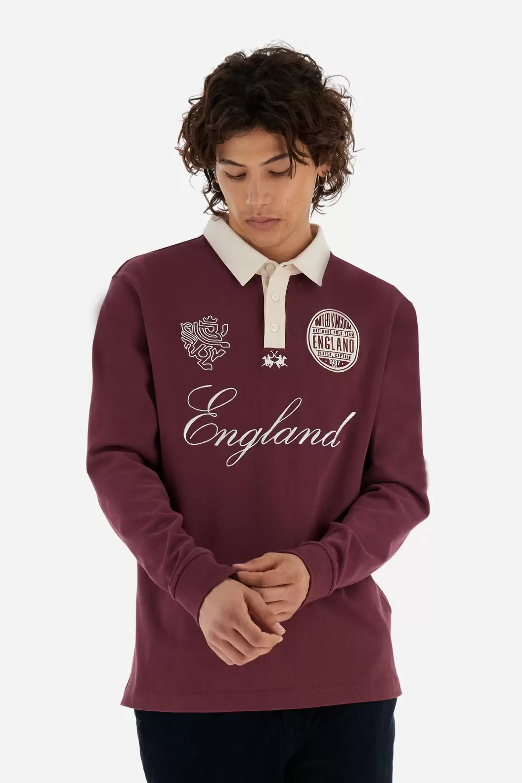 Men’s polo soft-touch jersey Team - Bernard