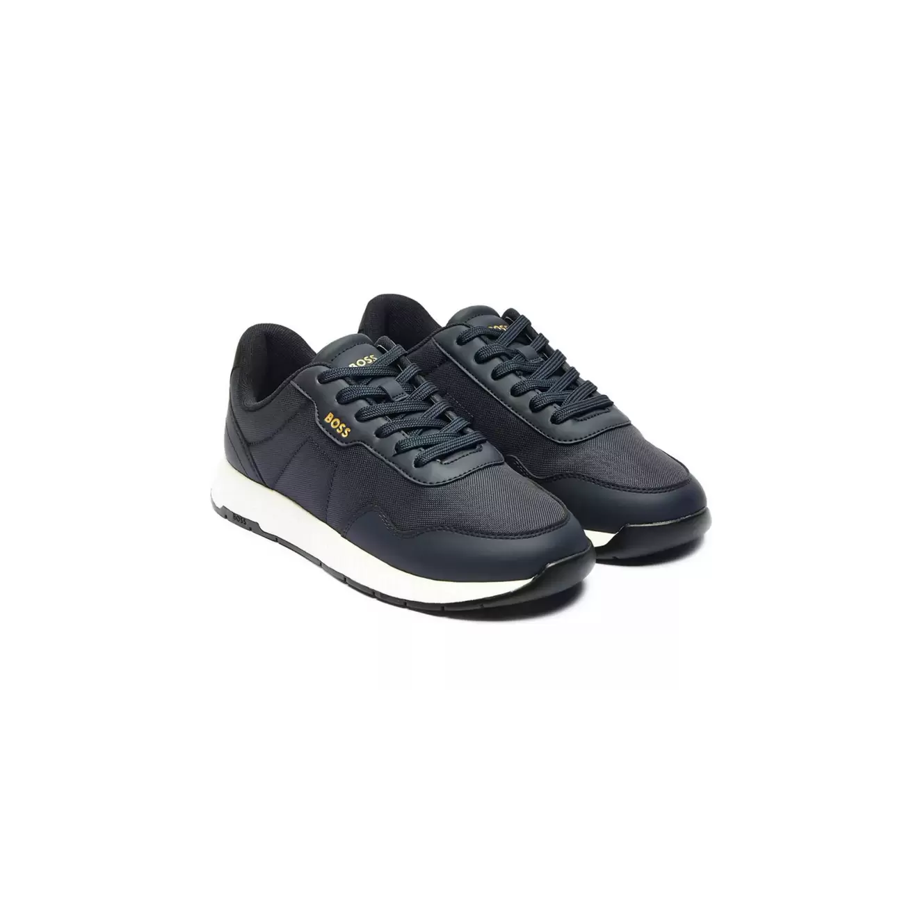 Baskets basses à tige texturée