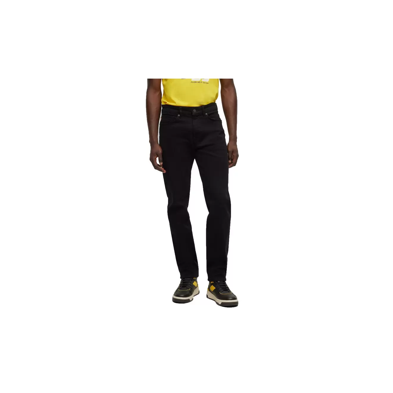 Jean Maine Stay Black coupe regular en denim stretch confortable