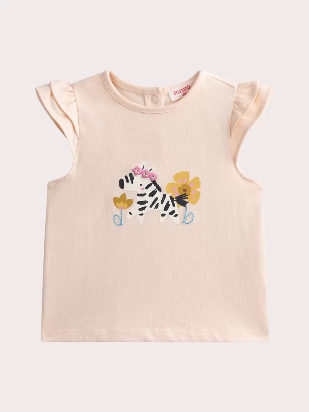 T-shirt zèbre pour bébé fille
