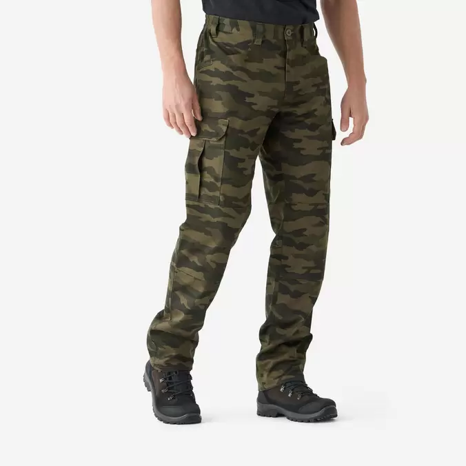 Pantalon cargo résistant, Steppe 500 camouflage halftone marron