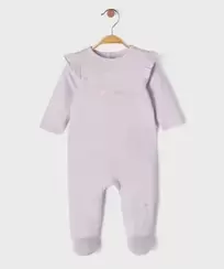 Pyjama en coton avec volants sur les épaules bébé fille