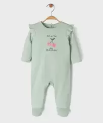 Pyjama dors-bien avec volants sur les épaules bébé fille