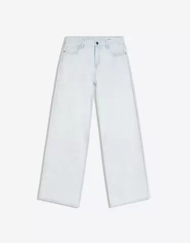 Jeans wide leg taille basse