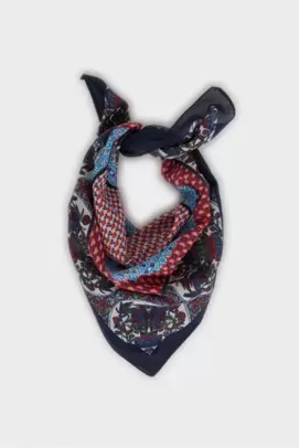 Bandana en coton à motifs pour femme