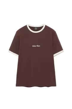 T-shirt manches courtes graphique bord-côte